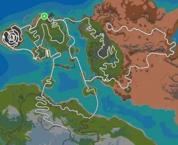 Planimetria ufficiale Zwift di Zwift Gran Fondo 2022 nel mondo Watopia. Fonte: Zwift.