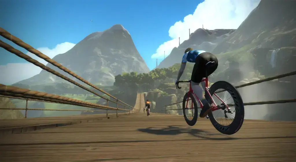 Jungle Circuit, tratto di Four Horsemen. Schermata ufficiale Zwift dal media kit Watopia.